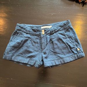 Life in Progress Linen blend dark blue shorts S